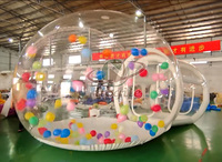 Tente à bulles gonflable de camping de station de vacances d'amusement créatif tente gonflable transparente de maison de dôme d'hôtel