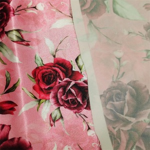 Thấp Moq Ánh Sáng Trọng Lượng 75D Polyester Hoa Hoa In Sáng Bóng Lụa <span class=keywords><strong>Satin</strong></span> In Vải Cho Dresses - Product Image 3