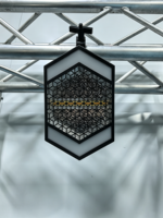 Matrice lumineuse LED hexagonale RGBAW avec cartographie de pixels, motifs dynamiques Sim-tungste, contrôle DMX512 RDM pour discothèque, club, DJ, fête