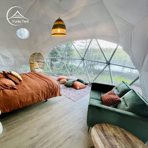 Tienda de Campañ<span class=keywords><strong>a</strong></span> Tipo Iglú Transparente para Glamping al Aire Libre, Domo Geodésico, Casa de Campañ<span class=keywords><strong>a</strong></span> con Baño para Hotel o Pequeños Eventos - Product Image 2