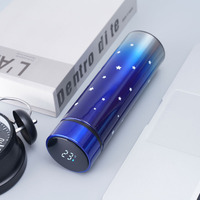Recordatorio de temperatura Digital Led de acero inoxidable de 500ml botella de agua inteligente deportiva para beber leche y café para bebés