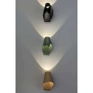 Moderna lampada da parete a LED decorativa calda applique in rame bianco per la casa e l'ufficio soluzione di illuminazione telecomandata - Product Image 1