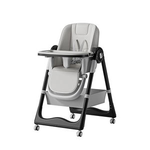 <span class=keywords><strong>Chaise</strong></span> <span class=keywords><strong>haute</strong></span> pour enfant Réglage du dossier à 4 positions Réglage de la hauteur à 7 positions Roues pivotantes avec freins Panier de rangement <span class=keywords><strong>Harnais</strong></span> de sécurité - Product Image 4