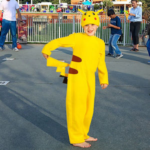 <span class=keywords><strong>Pikachu</strong></span> Kinder kostüm 5-12 Jahre alter Cartoon-Overall und Hut-Set für Halloween-Themen partys Anime-Kostüme - Product Image 3