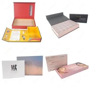 Aantrekkelijke Prijs Custom Verpakking Voor Cadeau/Ondergoed Boek Stijl Kartonnen Papieren Doos Met Spons Inzetstuk