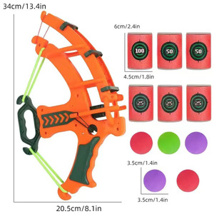 Lance-fléchettes cible, jeux <span class=keywords><strong>de</strong></span> tir en intérieur/extérieur, jouets en mousse EVA, jouets pour enfants, arbalète - Product Image 5