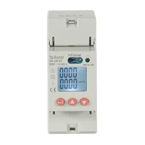 DDSD1352 50/60hz 220v 10(60)a input single phase energy power kwh monitor meter with CE