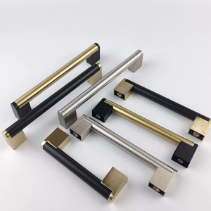 Solid Square Round T Bar Cabinet <b>Pull</b> Stainless Steel Zinc Alloy Feet <b>Drawer</b> Handle For Kitchen Wardrobe Bathroom Villa - Product Image 5