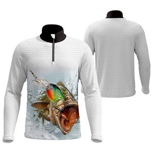 Wholesale 2019 fishing shirts sweat-absorbent quick-drying excellent sublimation print male sportswear design wholesale - Product Image 1