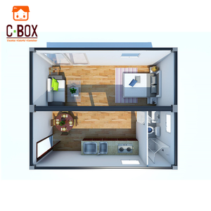 Cbox Modern Modular 2 Bedroom Prefabricated Living 20ft Prefab Container House for Sale - Product Image 5