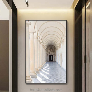 玄関デジタル印刷装飾壁画、アルミ合金フレーム、LEDオプション付き、リビングルームの馬の絵画 - Product Image 4