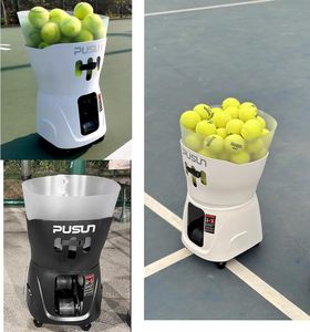 Psun - Juego de Pelotas de <span class=keywords><strong>Tenis</strong></span> y Pádel Inteligente, Portátil, Duradero, con Capacidad para 120 Pelotas, Controlado por Aplicación, Lanzamiento Aleatorio, Entrenamiento, ABS, Metales - Product Image 5