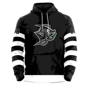 high quality custom lace ice hockey jersey hoodie