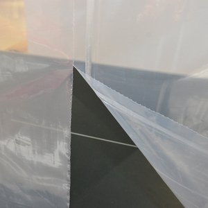 Customized big sizes clear flat plastic bag on roll plastic bags 50kg