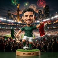 Personalisierte Fußballstar-Wackelkopffigur mit individuellem Namen, langlebige Harz-Wackelkopffigur für Fan-Merchandise