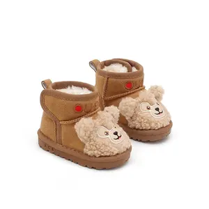 Winter 1-3 years old kids cotton shoes soft soled baby warm cotton boots plush children snow boots