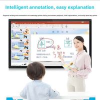 Tableau numérique interactif intelligent tout-en-un 85 pouces 4K LED avec processeur Intel Core i3/i5/i7 et fréquence de rafraîchissement de 120 Hz