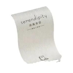 Китайский поставщик, специальный дизайн, Пользовательские белые фирменные бумажные наклейки для подарочной упаковки