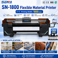 Impresora Híbrida UV LED Flexible de 1.8M, Impresión de Inyección de Tinta UV, Póster, Pancarta, Lona, Alfombra, Cuero, Adhesivo, Película, Mapa, Máquina para Prendas