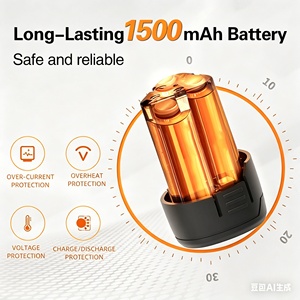 Kit de Taladro Eléctrico Portátil Super Power de 12V con Batería de Iones de Litio, Taladro Inalámbrico con Accesorios y <span class=keywords><strong>Caja</strong></span> de Plástico - Product Image 6