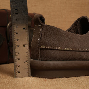 Chaussures bateau en cuir pour hommes, à lacets, bout rond, doublure en cuir véritable, semelle extérieure en caoutchouc, semelle intermédiaire en EVA, légères, toutes saisons, usage décontracté - Product Image 2