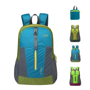 Nova mochila dobrável personalizada, nova mochila para armazenamento de mochila impermeável para homens e mulheres, bolsa de ciclismo e montanhismo