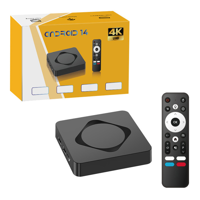 2025 Wf Smart Internet Custom New Android Tv Box Wholesale 4K Rk3518 Android 14 S98 MINI Voice Control Media Player Set-Top Box