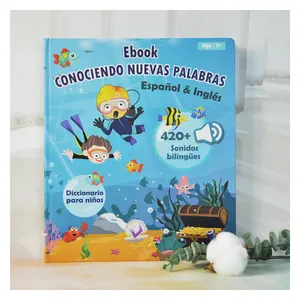 Eletree Anak-anak Disesuaikan Cerdas Bilingual Spanyol Inggris My Talking Book untuk Anak-anak