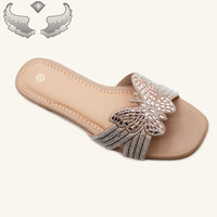 Sandales plates de plage tendance pour femmes, sandales d'été simples et confortables de haute qualité, tongs respirantes pour femmes