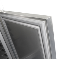 LED bersertifikat Bintang Energi, peralatan pendinginan dapur komersial berpendingin udara (-18C) Stainless Steel 6 pintu Freezer vertikal (-18C)