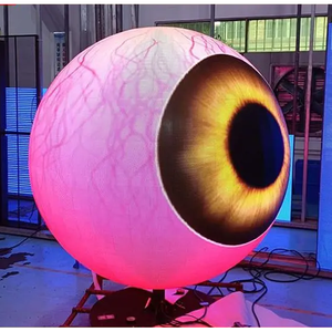 360 độ 3D đầy đủ màu sắc <span class=keywords><strong>LED</strong></span> Video màn hình hiển thị trong nhà ngoài trời P3 P2 Sphere <span class=keywords><strong>LED</strong></span> Tường hiển thị bóng hình dạng hình cầu mô-đun - Product Image 4