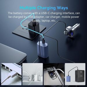 Batterie d'appareil photo SMALLRIG NP-FZ100 2400mAh pour <span class=keywords><strong>Sony</strong></span> A7R V, <span class=keywords><strong>A7</strong></span> IV, A7S III, A7CR, recharge rapide USB-<span class=keywords><strong>C</strong></span>, batterie rechargeable - 4265 - Product Image 4