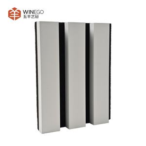 와인고 흡음 아쿠스틱 벽 패널 배경 목재 슬랫 벽 패널 나사 설치 목재 아쿠스틱 슬랫 벽 패널 - Product Image 3