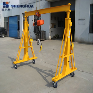<span class=keywords><strong>Grue</strong></span> portique mobile en aluminium de haute qualité 1 tonne 2 tonnes, équipement de levage léger pour atelier, garage et entrepôt - Product Image 1