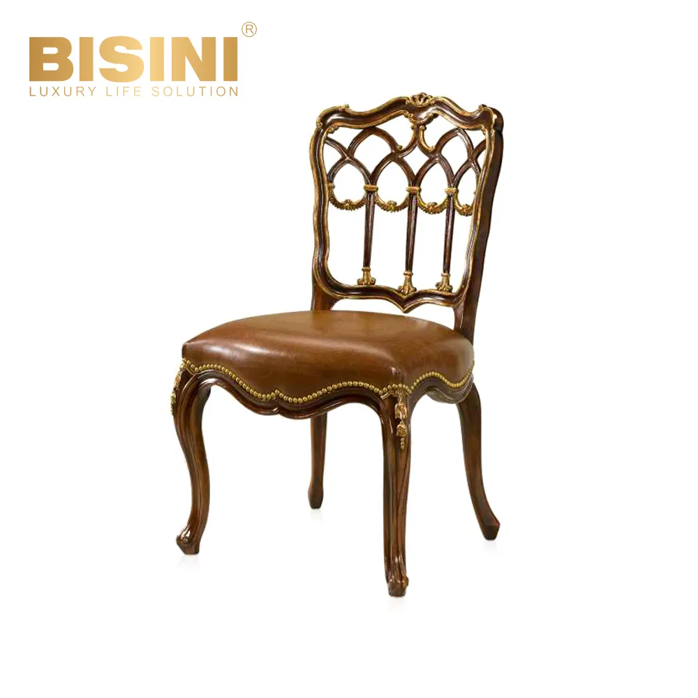 Ristorante di alta qualità morbido squisito in legno massello intaglio sedia da pranzo Casual poltrona sedia da pranzo universale famiglia sedia da pranzo