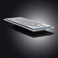Teclado Industrial de Acero Inoxidable con Panel Táctil USB para Gabinete de Control de Máquinas CNC, Compatible con Windows/Linux/Mac