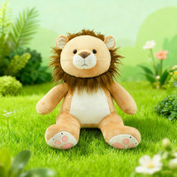 Peluche Lion Personnalisée Douce et Mignonne, Poupée en Peluche OEM, Créez Votre Design, Poupée à Câliner pour Enfants, Cadeau de Haute Qualité