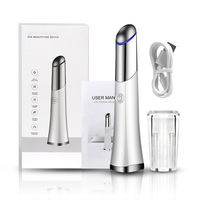 Mini Elektrische Oog Massager Vibrator Roller Ionische Anti Veroudering Rimpel Donkere Kringen Zak Dun Gezicht Apparaat Usb Draagbare Oogverzorging Pen