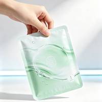 Pochette plate mate personnalisée imprimée, qualité cosmétique, avec encoche de déchirement, haute barrière, anti-humidité, sachet pour masque facial en feuille d'aluminium