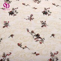Tissu brodé haut de gamme à perles et tubes avec sequins multicolores de 3 mm + 5 mm, motif floral, gaze double couche pour robes de banquet
