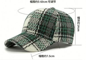 Gorras de Béisbol con Visera Rígida a Cuadros de Moda al por Mayor para Mujer, Protección Solar para Exteriores, Gorra de Béisbol Personalizada - Product Image 3