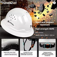 Casquette de sécurité anti-choc SHINEKNOT pour travaux en hauteur, protection solaire, respirante et protectrice