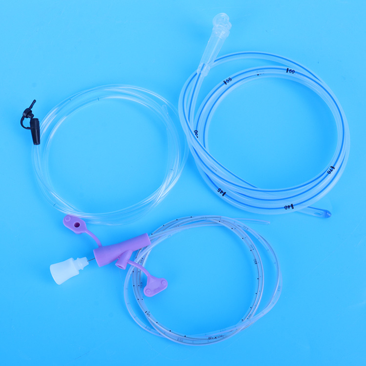 Tubo de alimentación desechable de estómago de PU para cuidados críticos de UCI de seguridad médica