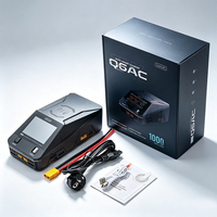 Cargador de Baterías LiPo ToolkitRC Q6AC de 1000W 15A y 4 Canales con Pantalla, Protección Contra Sobrecargas y ESC para Modelos FPV
