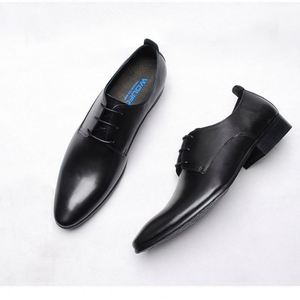 Nouvelles Chaussures Décontractées et Habillées pour Hommes en Cuir Véritable, Respirantes, Imperméables, à Lacets, à Bout Pointu, Grande Taille, Haute Qualité - Product Image 5