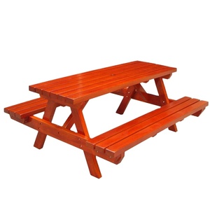 โรงงานผลิตเฟอร์นิเจอร์ถนน โต๊ะปิกนิกกลางแจ้ง ทำจากพลาสติก HDPE ลายไม้ ทันสมัย นั่งสบาย รับผลิตตามแบบ CNLF - Product Image 3