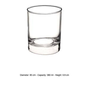 Verre à pied Cortina Low Glass DOF 38 cl Bormioli Rocco H 9,8 cm Ø 8,5 cm - Product Image 3