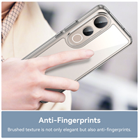Étui antichoc en acrylique spatial OEM pour VIVO V50E V50 LITE 4G 5G Y300T Y29 V40 V23 T3 avec étui de protection pour caméra à anneau magnétique