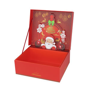 Hot Sale Luxury Custom Size Hinged Rigid Paper <b>Christmas</b> <b>Gift</b> Packaging <b>Box</b> High-End with Matt Lamination for <b>Christmas</b> Day - Product Image 6