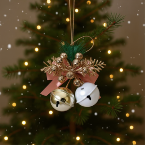 Homeera Christmas Ornament Metal Bells With Pine Cones Round Tree Decoration 480 Pieces Case Factory Wholesale Price - Product Image 2